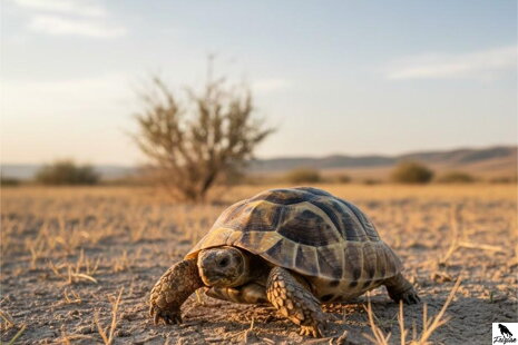 Korytnačka štvorprstá (Testudo horsfieldii)